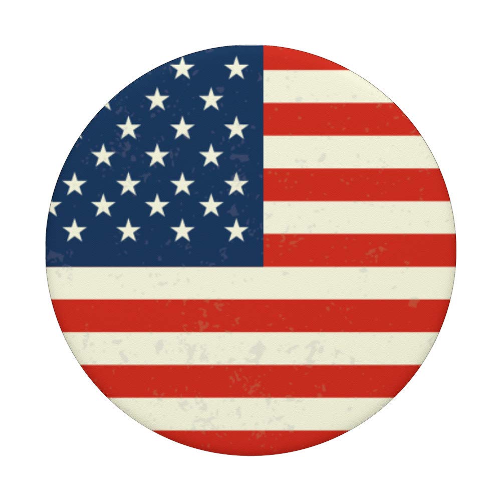 USA Flag PopSockets Swappable PopGrip - Patriotic Phone Grip & Stand - Perfect for iPhone, Samsung & Smartphones - Great Gift for 4th of July, Veterans Day & American Holidays