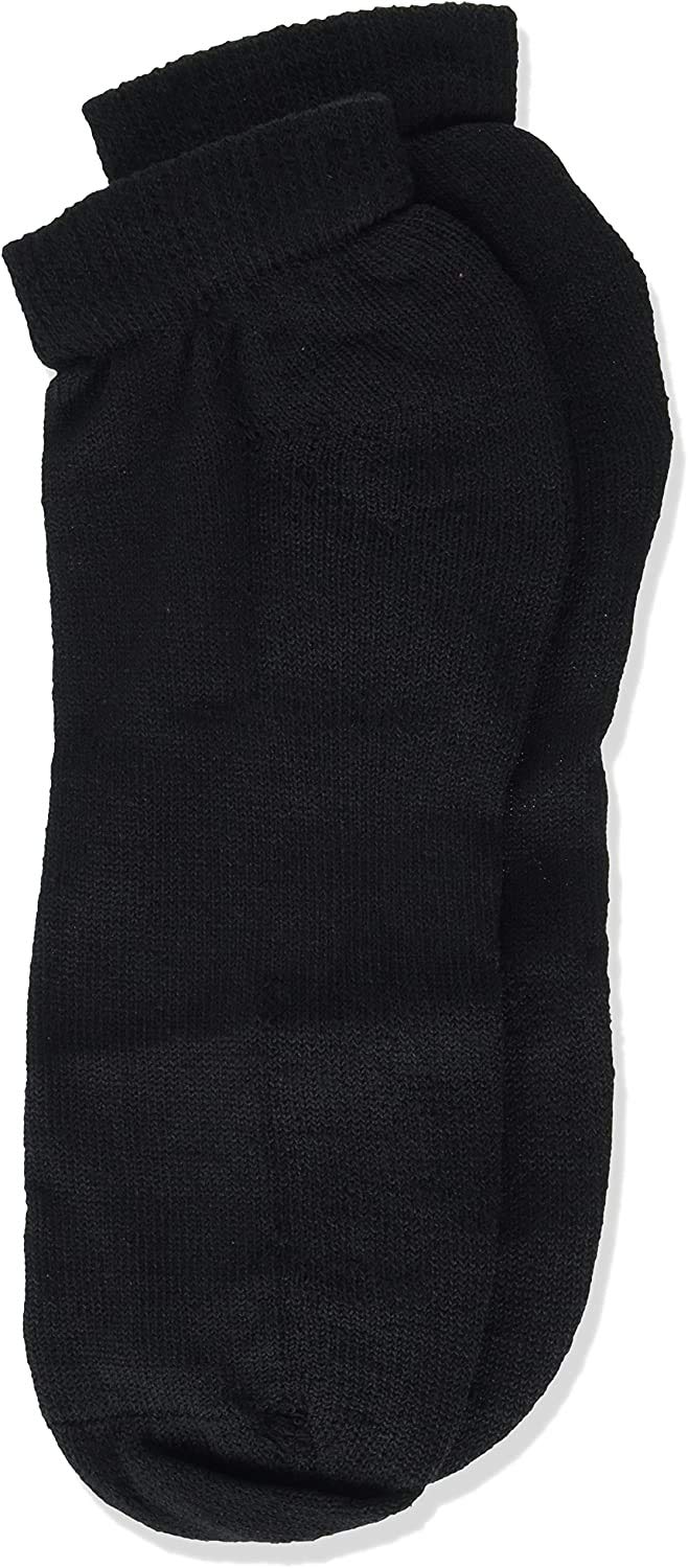 Fruit of the Loom Men's 12-Pack Low Cut Socks (Size 6-12) - Black Cotton Ankle Socks for Everyday Wear & Athletic Activities