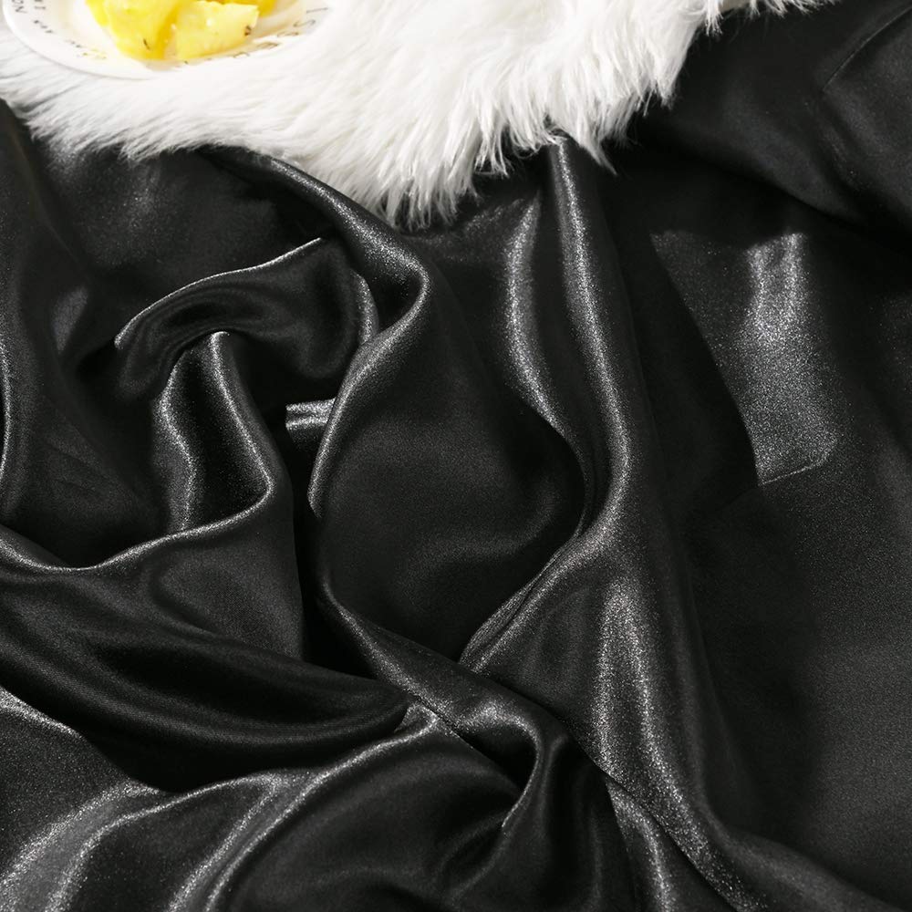 Luxury 9-Piece Silk Satin Bed Sheet Set - 18
