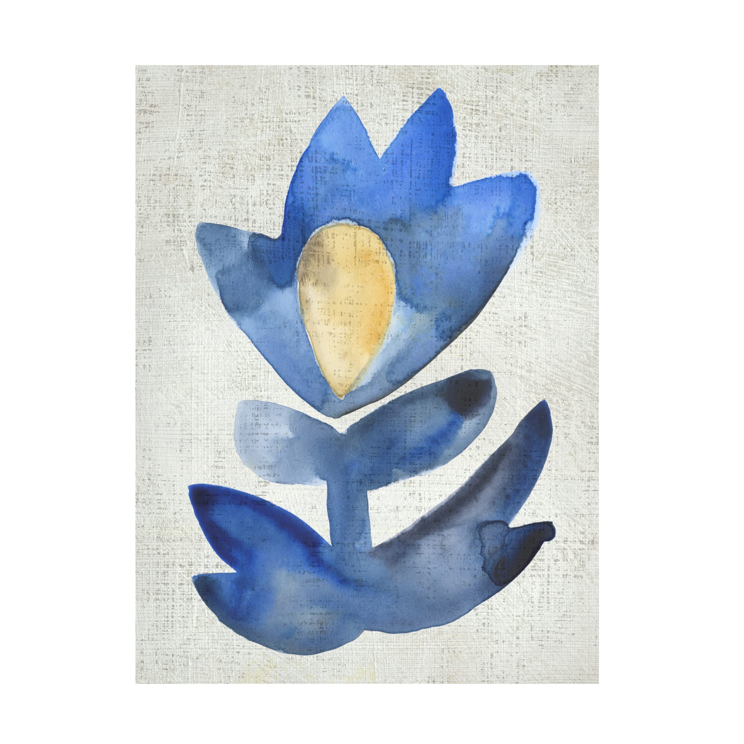 Trademark Fine Art 'Sea Flower IX' Canvas Wall Art by Chariklia Zarris - Vibrant Floral Painting for Living Room, Bedroom & Office Decor