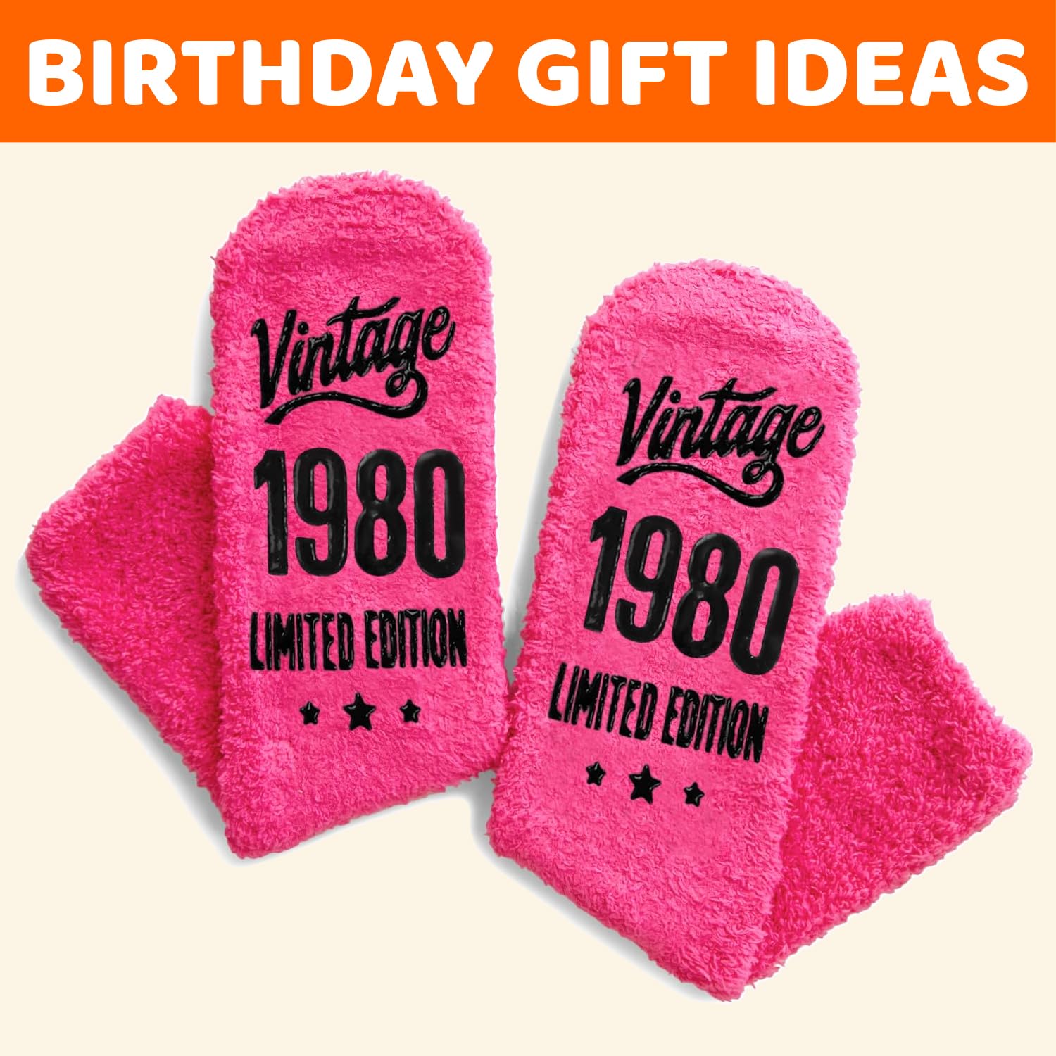 HappyPop Birthday Gifts for Women Age 41-50 - Funny Novelty Socks for Mom, Grandma, Wife - Perfect Birthday, Mother's Day & Retirement Gifts - Great for Parties, Surprise Presents & Everyday Wear