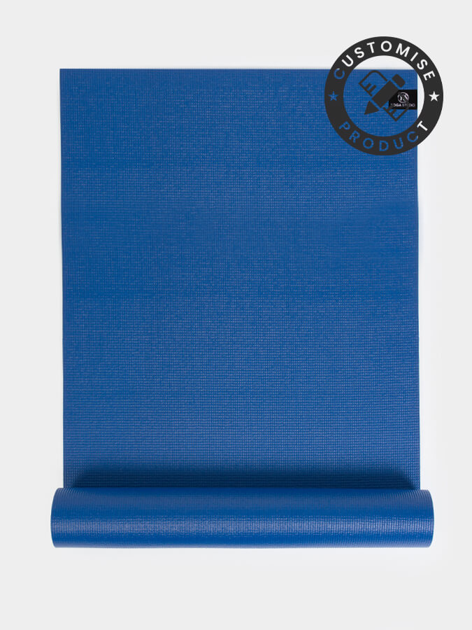 Custom 6mm Personalized Yoga Mat with Unique Design - Blue | Perfect for Home Workouts, Yoga Studios & Gift Giving