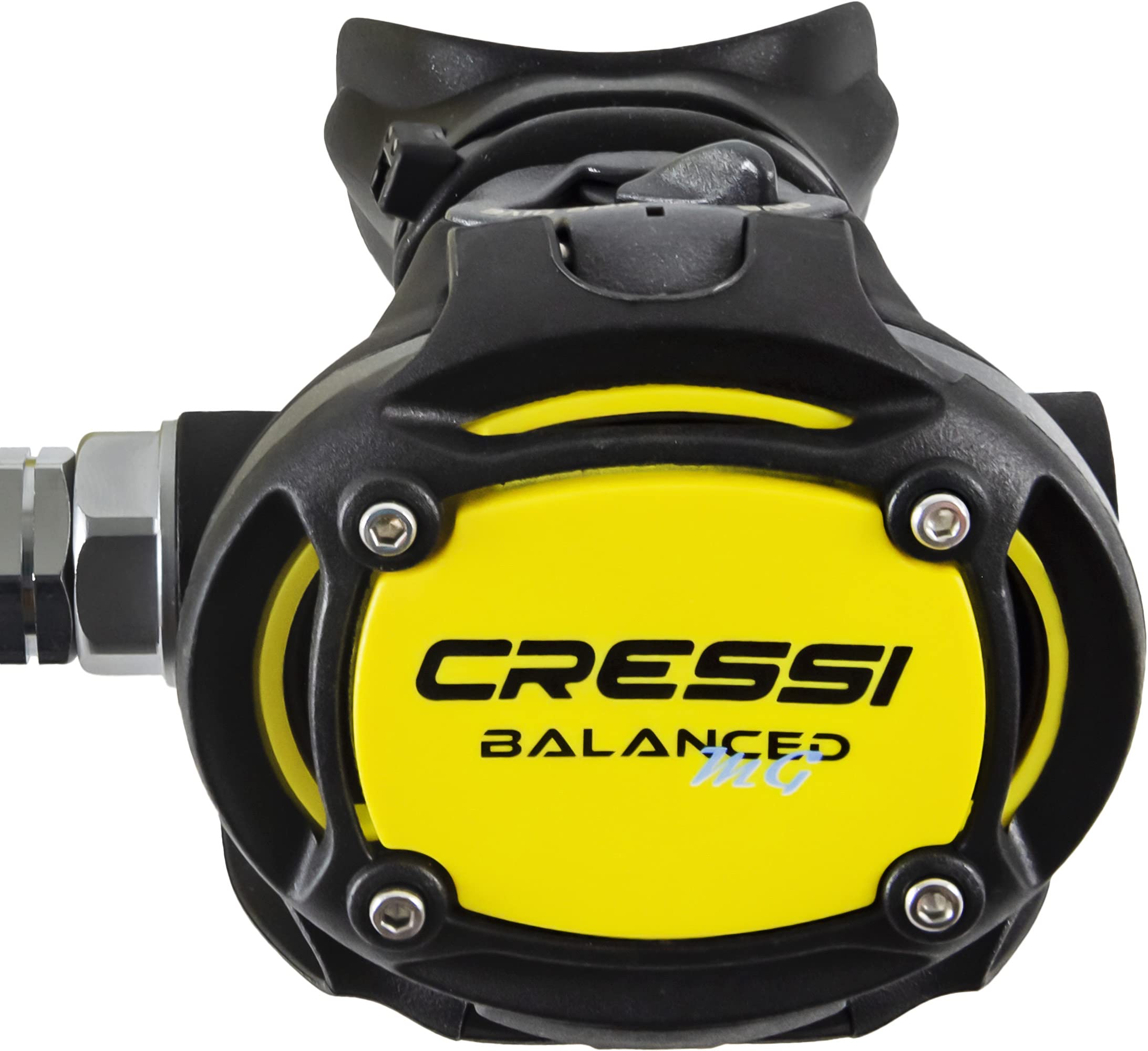 Cressi Octopus MG Balanced Snorkeling Regulator - Yellow for Scuba Diving, Freediving & Underwater Exploration