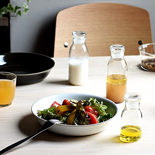 KINTO BOTTLIT 27686 Glass Dressing Bottle - 4.1 fl oz (130 ml) - Microwave & Dishwasher Safe - Heat-Resistant Glass Container for Salad Dressing, Olive Oil, Vinegar & Sauces - Perfect for Kitchen, Restaurant & Meal Prep