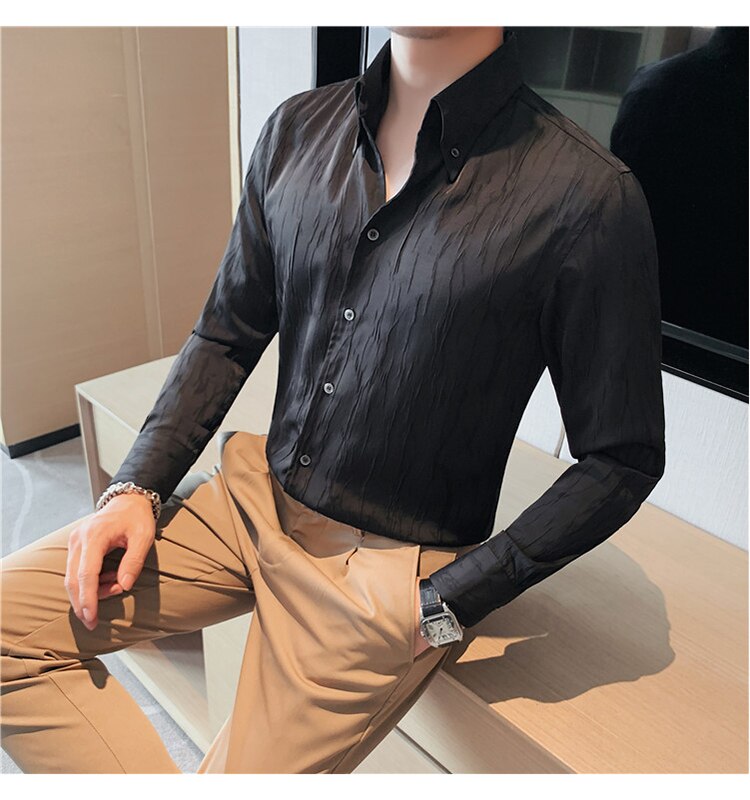 Premium LUXE Long Sleeve Shirt for Men & Women | Soft Comfortable Button Down Shirt | Perfect for Office, Casual Wear & Date Night Outfits