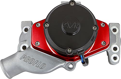 7550R 60 GPM Red Electric Water Pump for Small Block Chevy Engines - High-Performance Cooling Solution for Racing, Hot Rods & Automotive Upgrades