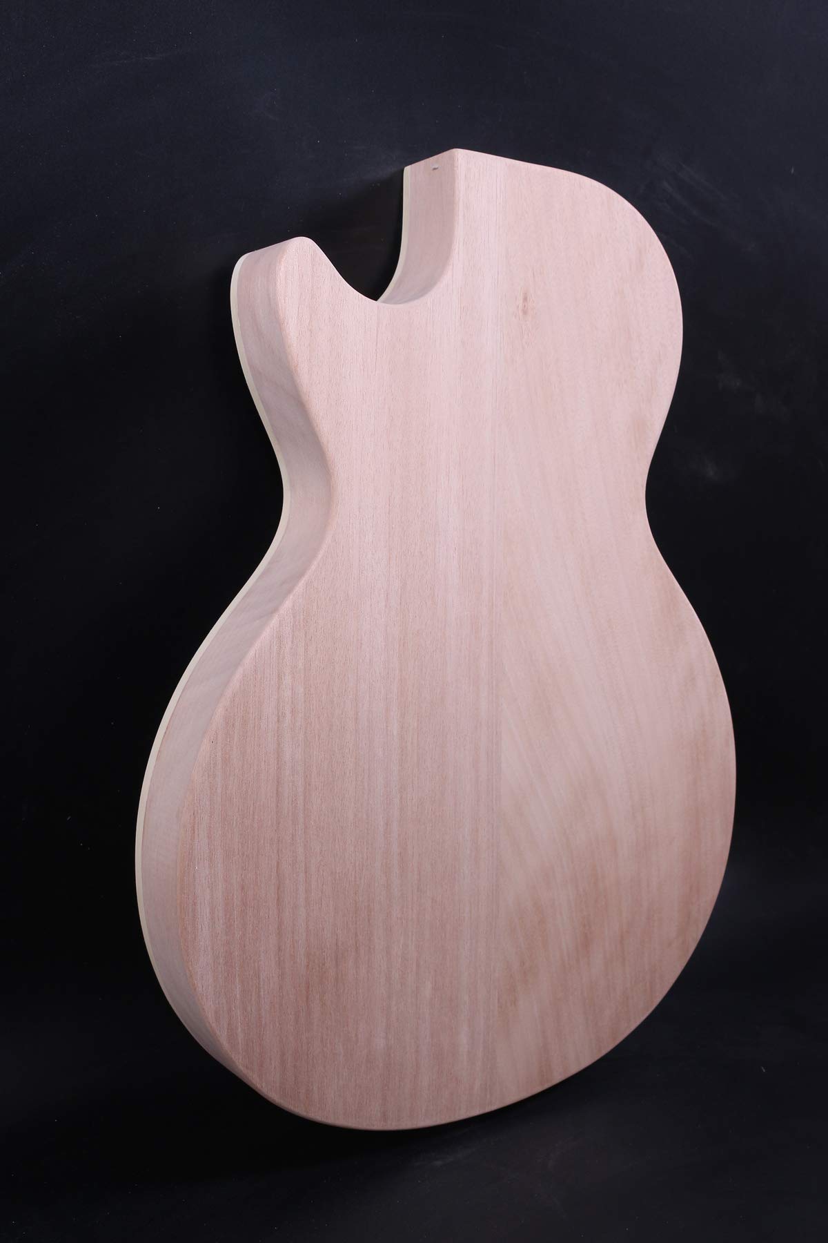 Yinfente Semi-Hollow Electric Guitar Body Replacement Set - Mahogany & Maple Wood DIY Guitar Project for Custom Builds - Perfect for Home Studio Recording & Live Performances