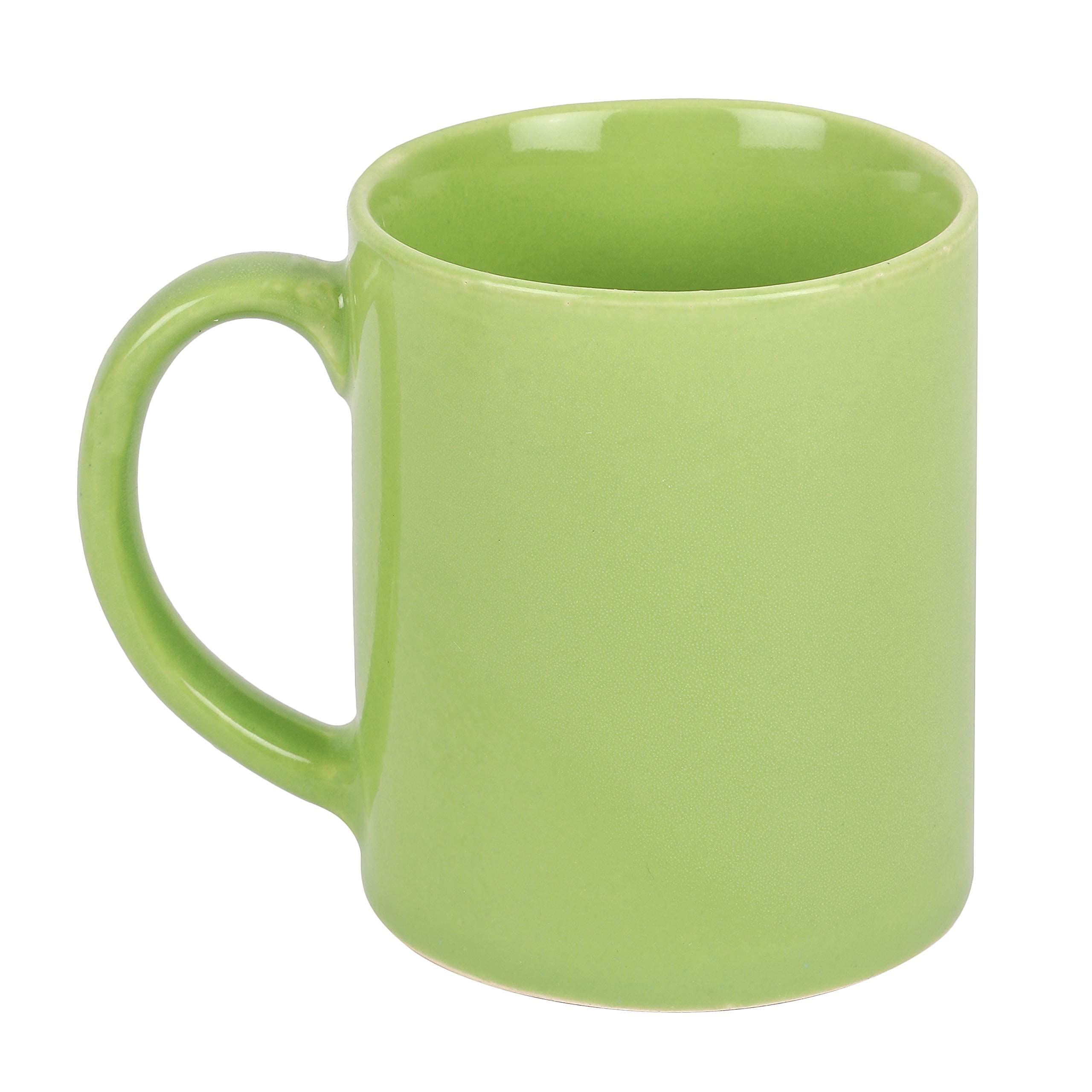 Anwaliya 12oz Multicolor Coffee Mug Set - Microwave & Dishwasher Safe Ceramic Tea Cup with Chip-Resistant Design - Perfect for Home, Office, Coffee Shops & Gifts (Yellow, 350ml)