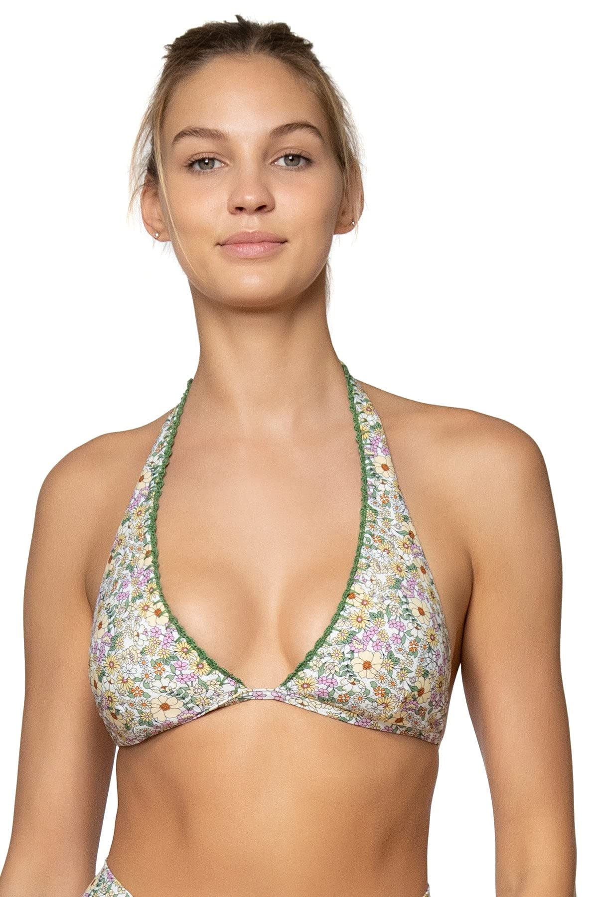 Ayla Tri Women's Halter Triangle Bikini Top - High Performance Swimwear for Surfing, Beach & Pool Activities | Quick-Dry & Comfortable Swim Suit for Women