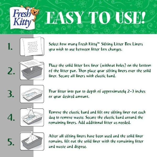 Premium Jumbo Sifting Litter Box Liners for Cats - Extra Large & Odor Control - Perfect for Multi-Cat Homes & Easy Cleanup
