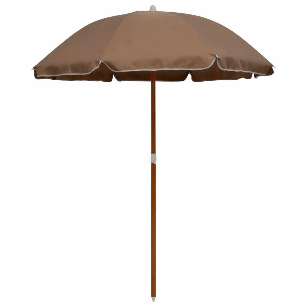 1 Piece Taupe Parasol with 70.9