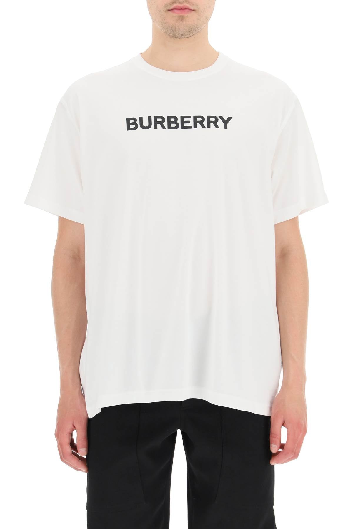 Burberry Logo T-Shirt for Men & Women - Classic Cotton Crewneck Tee with Iconic Branding | Perfect for Casual Wear, Street Style & Everyday Outfits