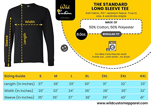 Wild Custom Apparel Stand with Ukraine Distressed T-Shirt - Men's Long Sleeve Graphic Tee for Patriotic Support & Casual Wear