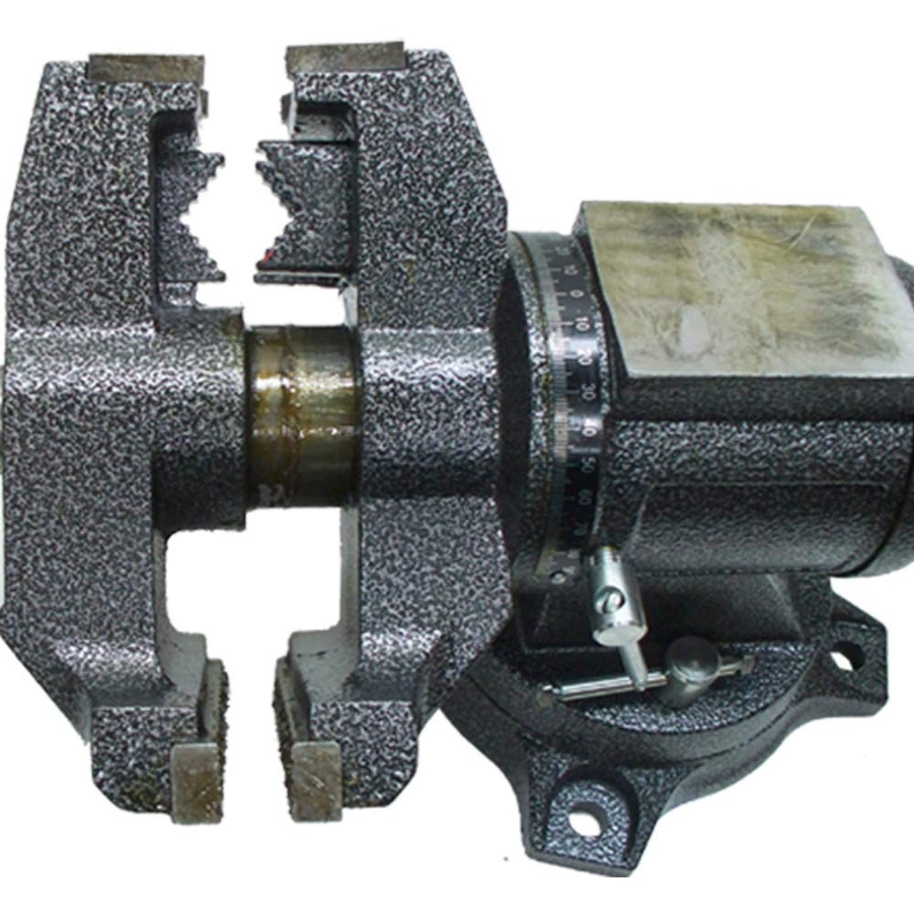 MH GLOBAL 5 Inch Multi-Purpose Vise Anvil with 360 Degree Swivel Base & Pipe Jaw - Perfect for Metalworking, Woodworking, and DIY Projects
