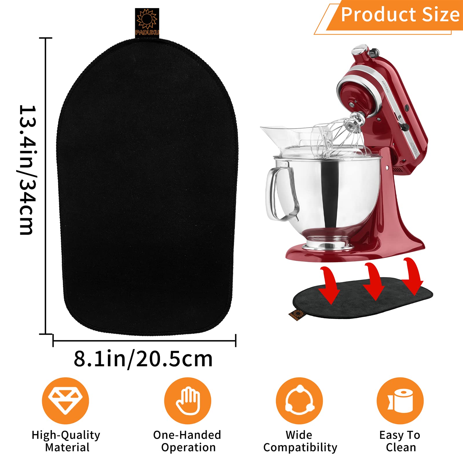 Non-Slip Rotating Tray for KitchenAid Mixer - Durable Slide Mat for Coffee Machine & Appliances - Perfect for Baking, Mixing & Kitchen Organization