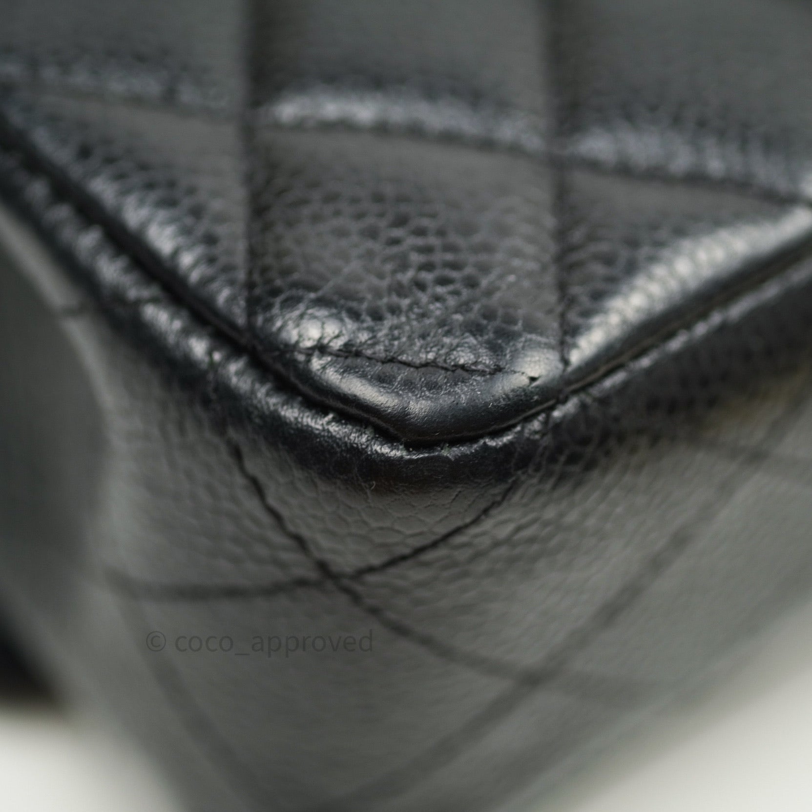 Chanel Classic Medium Double Flap Bag Black Caviar Leather with Silver Hardware - Luxury Shoulder Bag for Women, Perfect for Work, Parties & Special Occasions