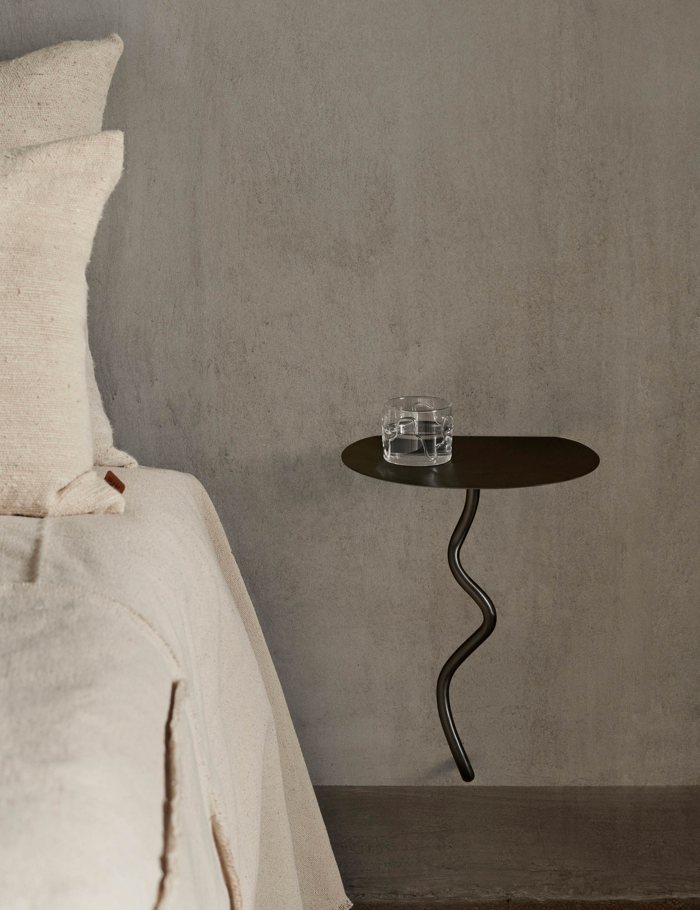 Ferm Living Curvature Wall Table - Modern Floating Shelf for Small Spaces | Perfect for Living Room, Bedroom, or Entryway Decor