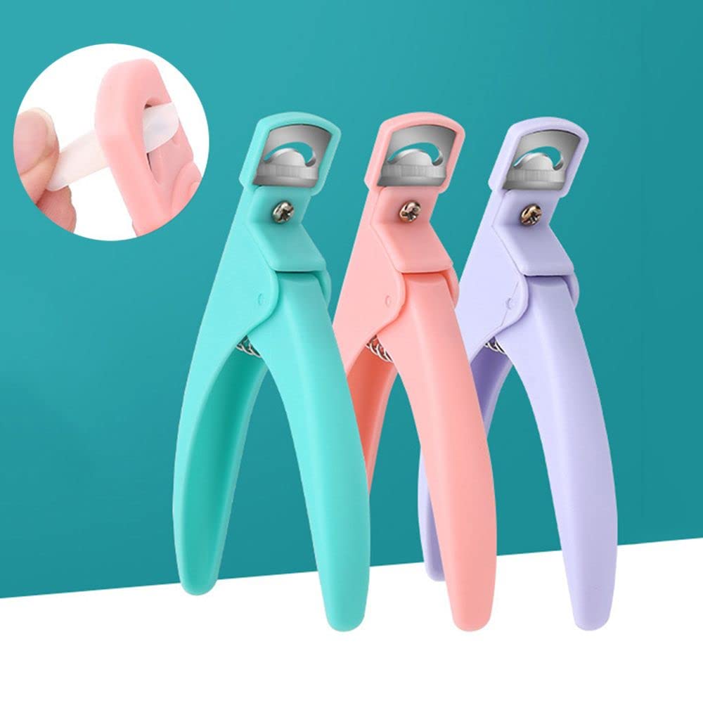 Professional U-Shaped Nail Clipper & Edge Cutter - Manicure Pedicure Scissors Trimmer for Nail Art (Green) | Perfect for Home Salon, DIY Nail Care & Professional Grooming