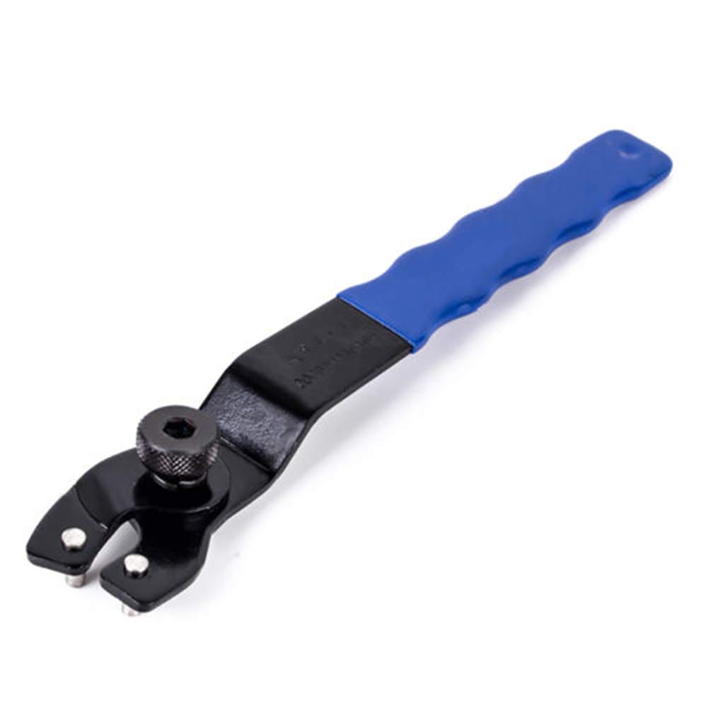 High Carbon Steel Pin Spanner Wrench 8-50mm Heavy Duty Angle Grinder Tool - 7.87 x 0.35 Inch Black & Blue for Metalworking, Automotive Repair, and DIY Projects