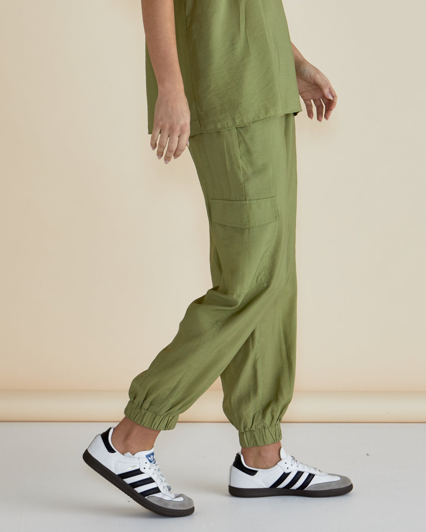 Betty Basics Adrianna Jogger Pants for Women - Soft Comfortable Casual Lounge Pants in Pistachio Green - Perfect for Yoga, Running Errands & Relaxing at Home