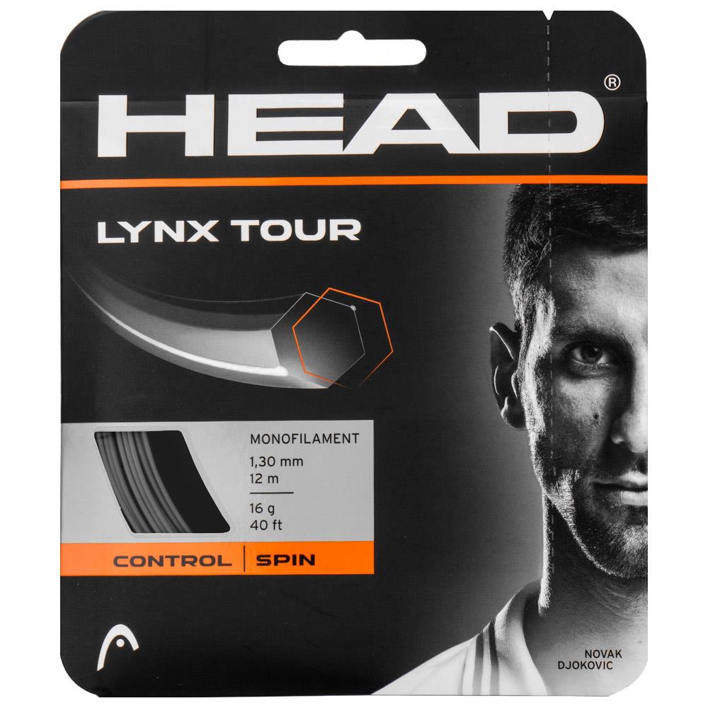 Head Lynx Tour Grey String Set - Premium Tennis Strings for Enhanced Performance & Durability | Perfect for Competitive Play & Training Sessions
