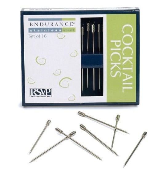 Premium Cocktail & Appetizer Picks - Elegant Stainless Steel Skewers for Parties, Weddings & Home Entertaining - Perfect for Fruit, Cheese & Hors d'Oeuvres