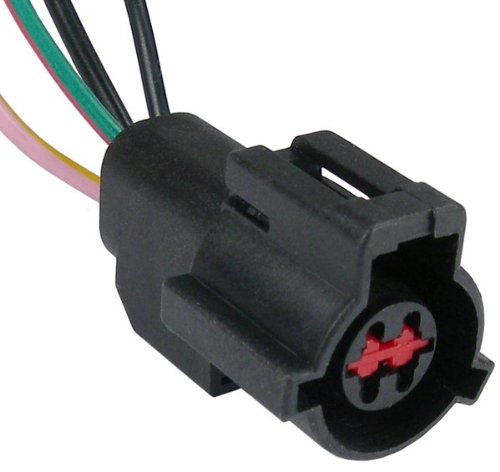 1989-On Ford Exhaust Oxygen Sensor 4-Wire Pigtail Connector - 5749PT Black - Compatible with Ford Trucks & SUVs for Improved Engine Performance