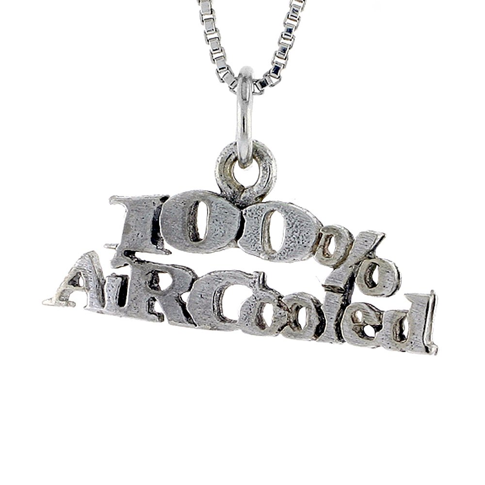 Sterling Silver 100% AIR-Cooled Word Necklace - 18 Inch Box Chain for Women - Perfect for Gifts, Anniversaries & Everyday Elegance