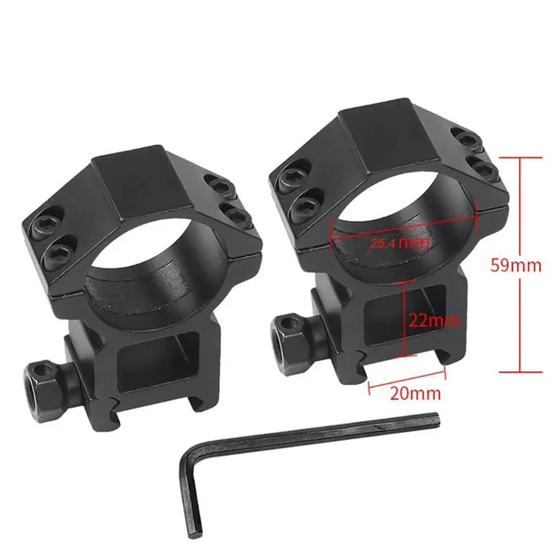 Tactical Rifle Scope 1.5-5.5x20IR Adjustable Illuminated Reticle - Compact Airsoft Hunting Scope for PCP Airgun, Shooting & Outdoor Sports | Perfect for Target Practice, Hunting, and Airsoft Battles