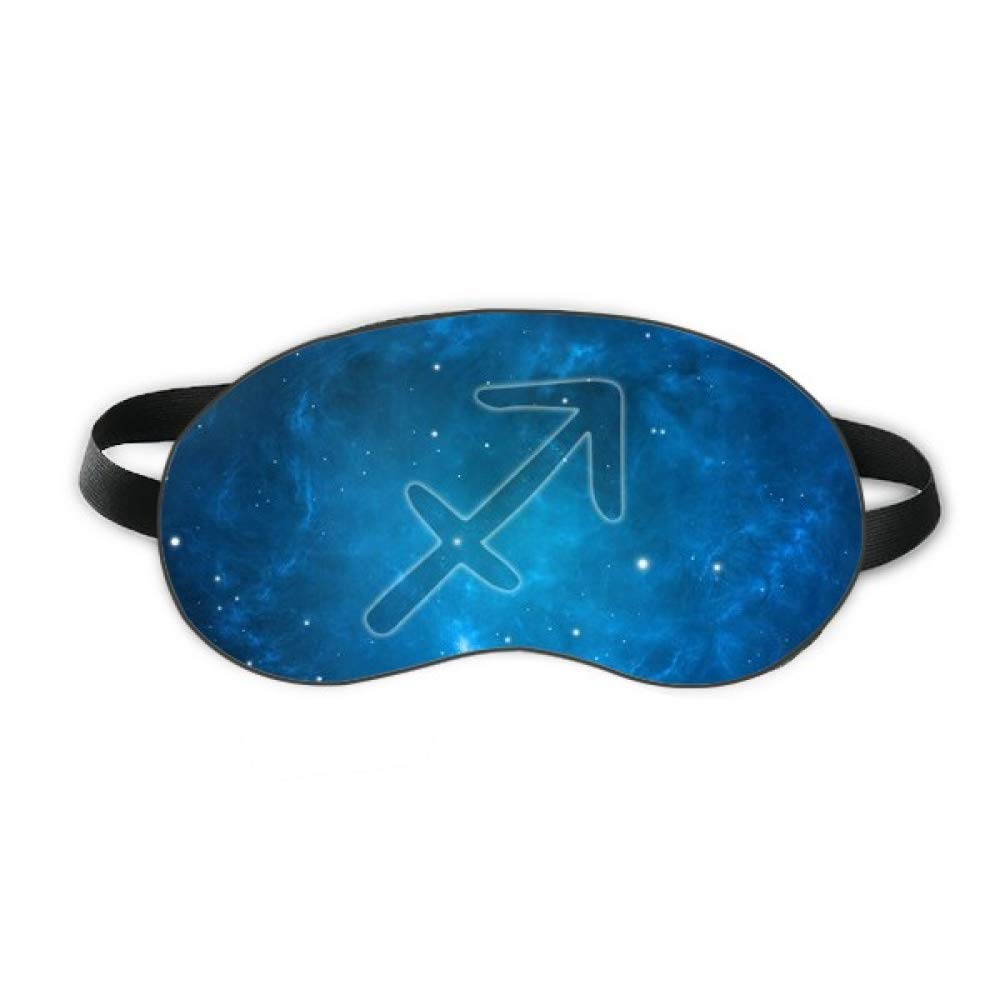 Starry Night Sagittarius Zodiac Constellation Sleep Mask - Soft Comfortable Blindfold for Sleeping, Travel & Relaxation - Perfect for Night Shift Workers, Meditation & Light Sensitivity Relief