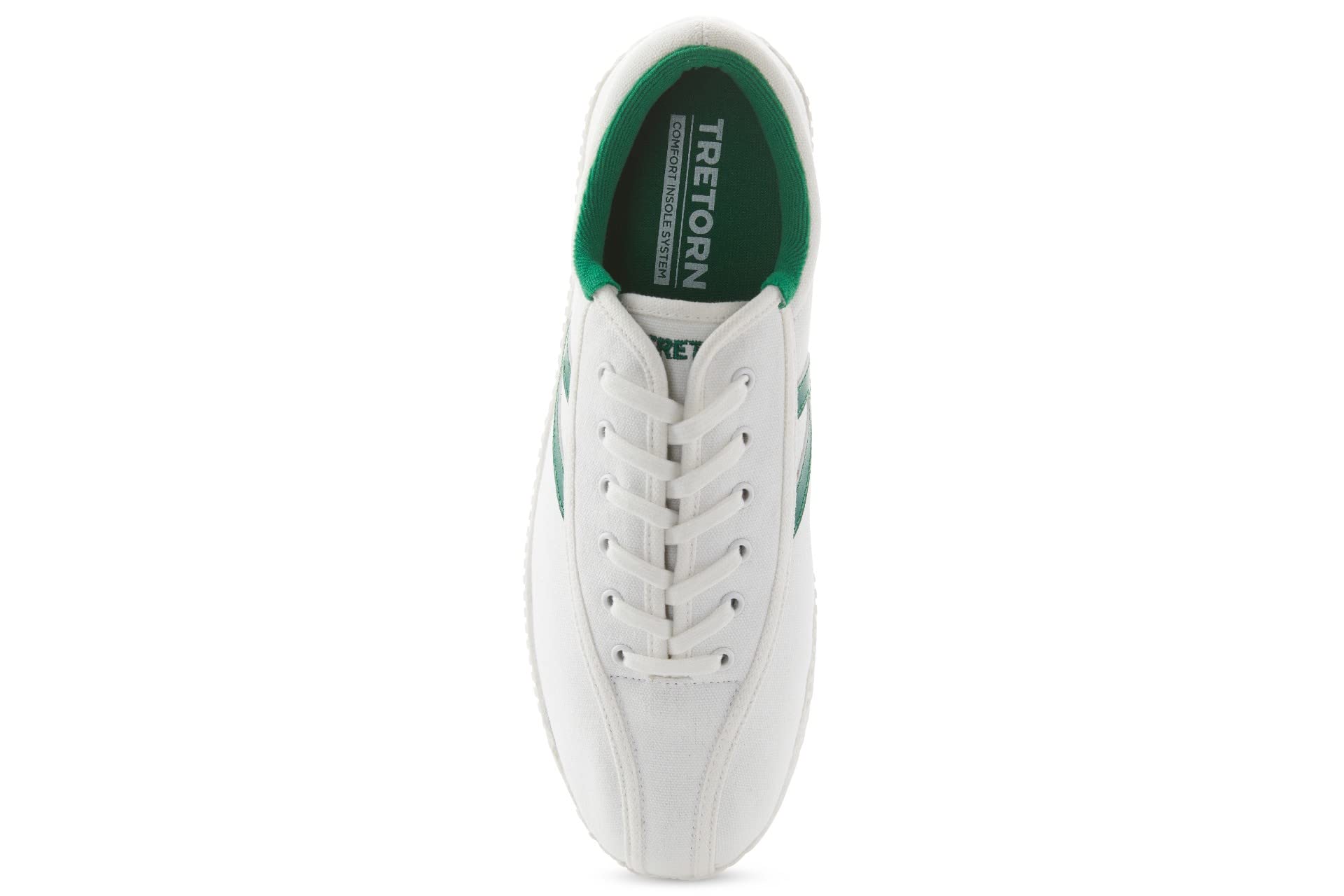 TRETORN Men's Nylite Canvas Sneakers - Comfortable Casual Shoes for Walking, Running & Everyday Wear | Classic White Low-Top Tennis Shoes for Men | Perfect for Gym, Work & Street Style