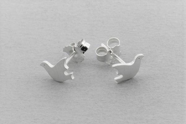 Sterling Silver Dove Stud Earrings - Elegant & Hypoallergenic Jewelry for Women - Perfect for Everyday Wear, Parties & Gifts