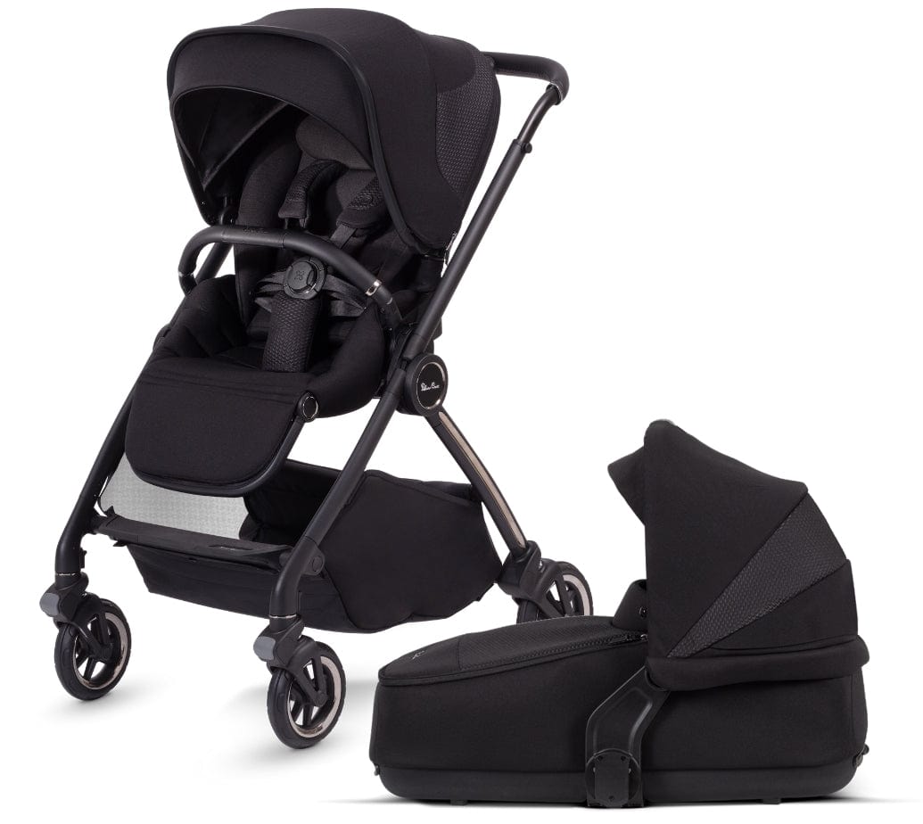 Silver Cross Dune Stroller with Compact Bassinet - Lightweight Travel Stroller for Newborns & Toddlers - Perfect for City Walks, Shopping & Air Travel