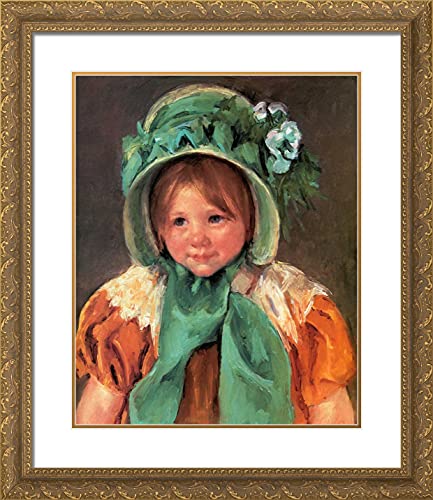 Gold Ornate Wood Frame with Double Matting