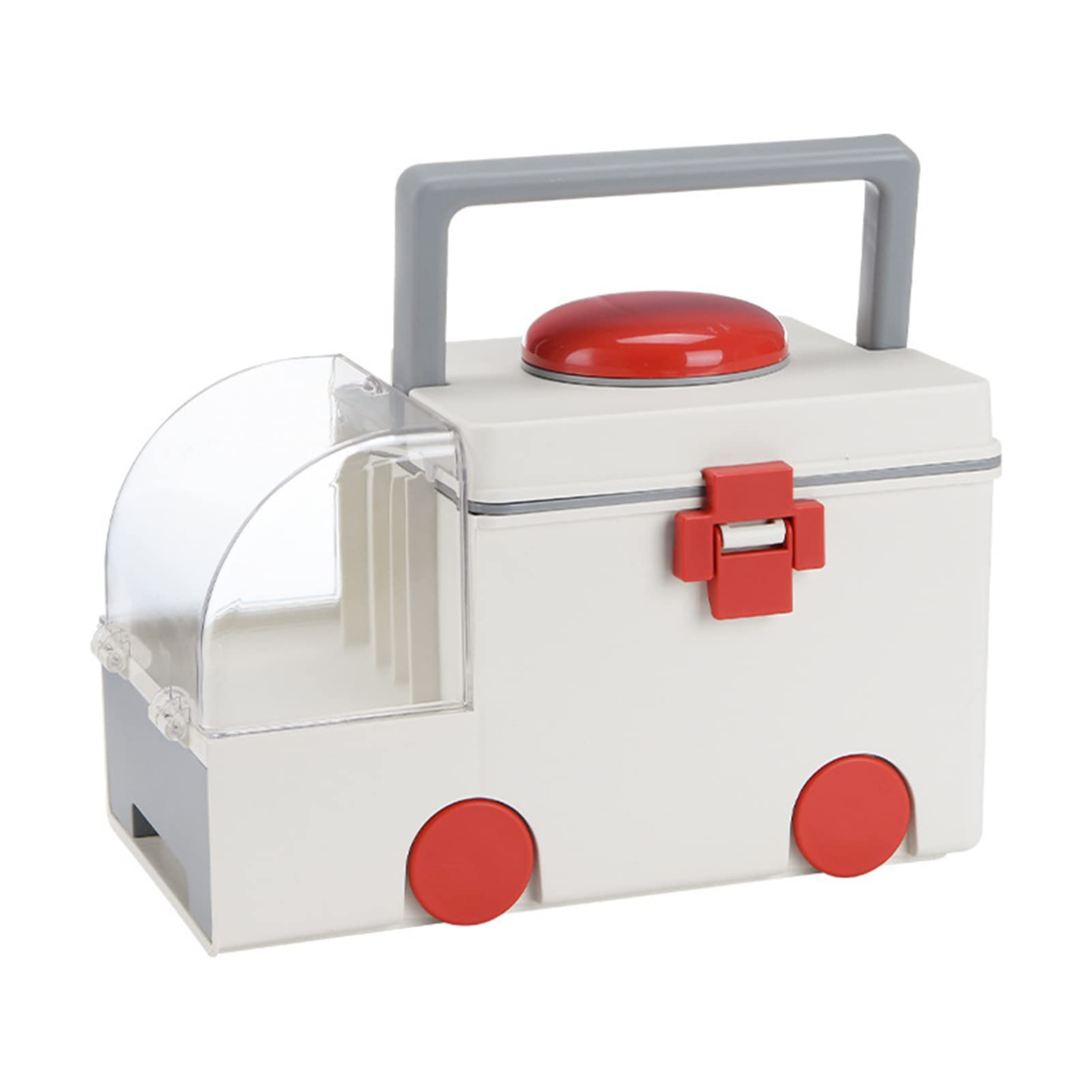 Large Plastic Pill Storage Box - Multi-Layer Flip-Top Container for Home & Travel