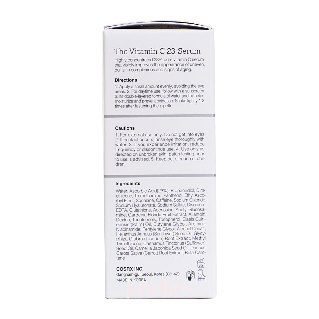 COSRX Vitamin C 23 Serum 20g - Brightening Facial Serum with 23% Pure Vitamin C for Dark Spot Correction & Glowing Skin | Day & Night Skincare Routine