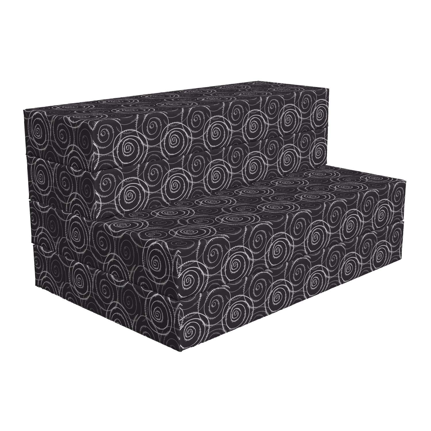 Ambesonne Modern Abstract Whirlpool Foldable Mattress, 74.8