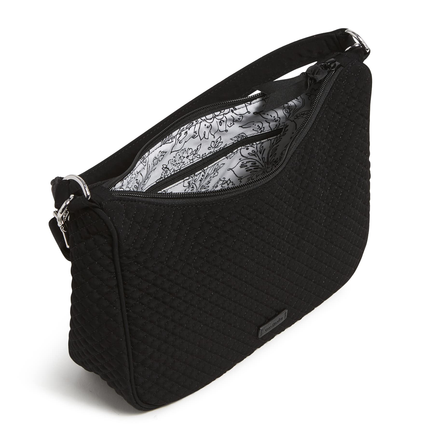 Vera Bradley Frannie Crescent Crossbody Purse - Lightweight Microfiber Handbag for Women, Perfect for Travel, Shopping & Everyday Use