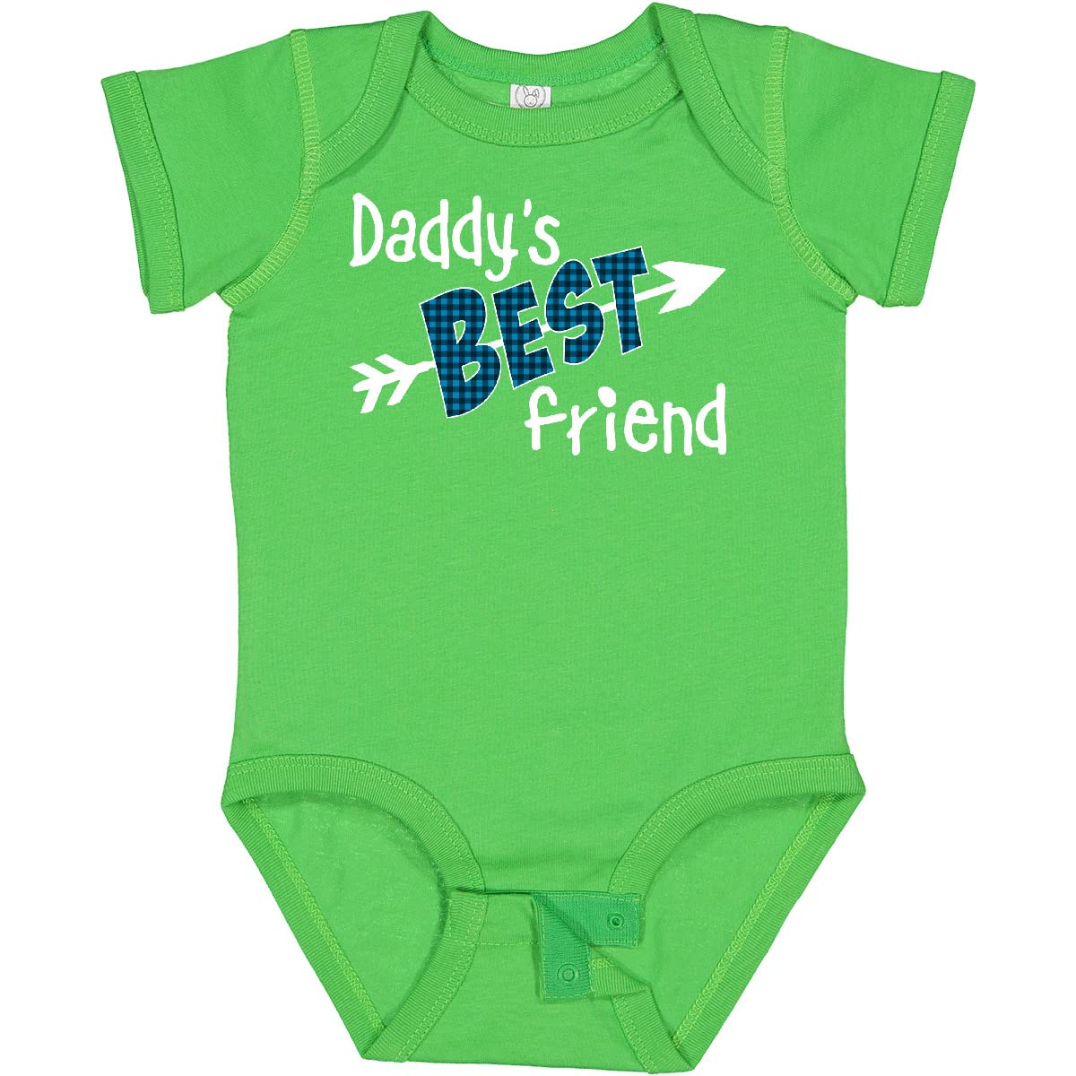 Arrow & Plaid Letters Baby Bodysuit - Inktastic Daddy's Best Friend Design | Perfect for Family Gatherings & Photo Shoots