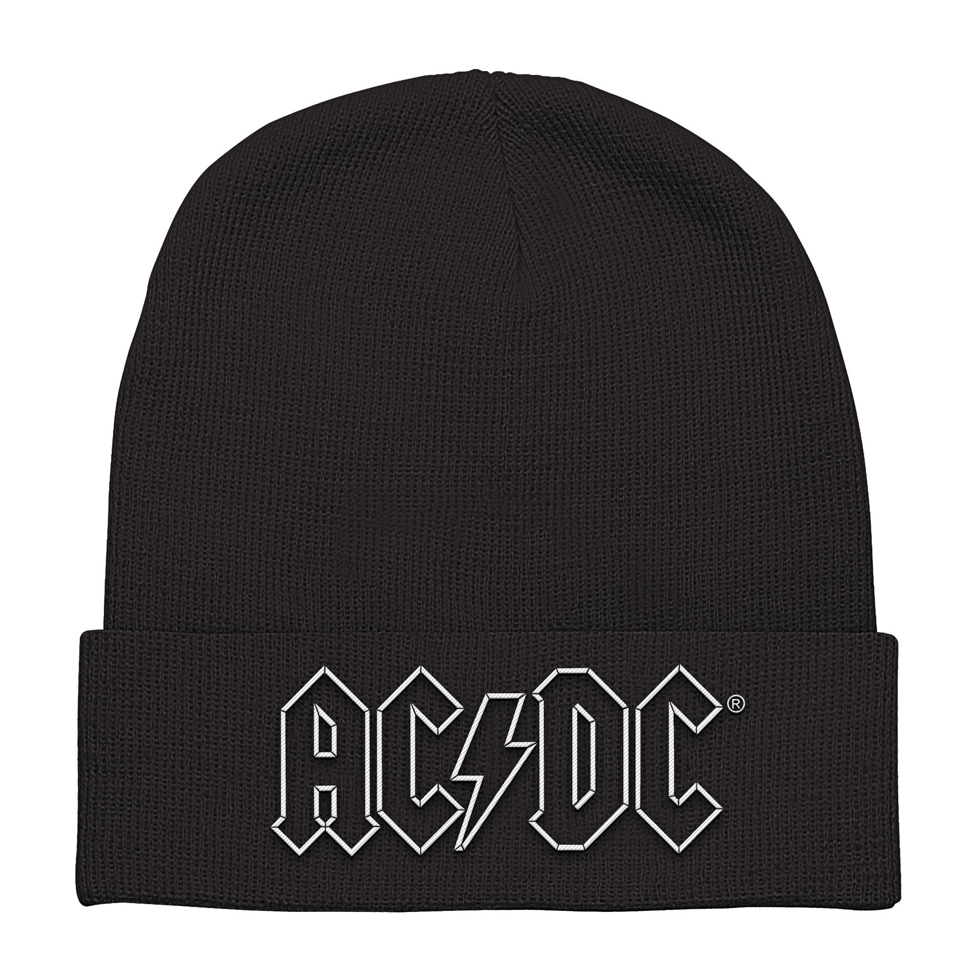 AC DC Beanie Hat - Official Licensed Rock Band Winter Skull Cap for Men & Women - Perfect for Concerts, Outdoor Activities & Cold Weather