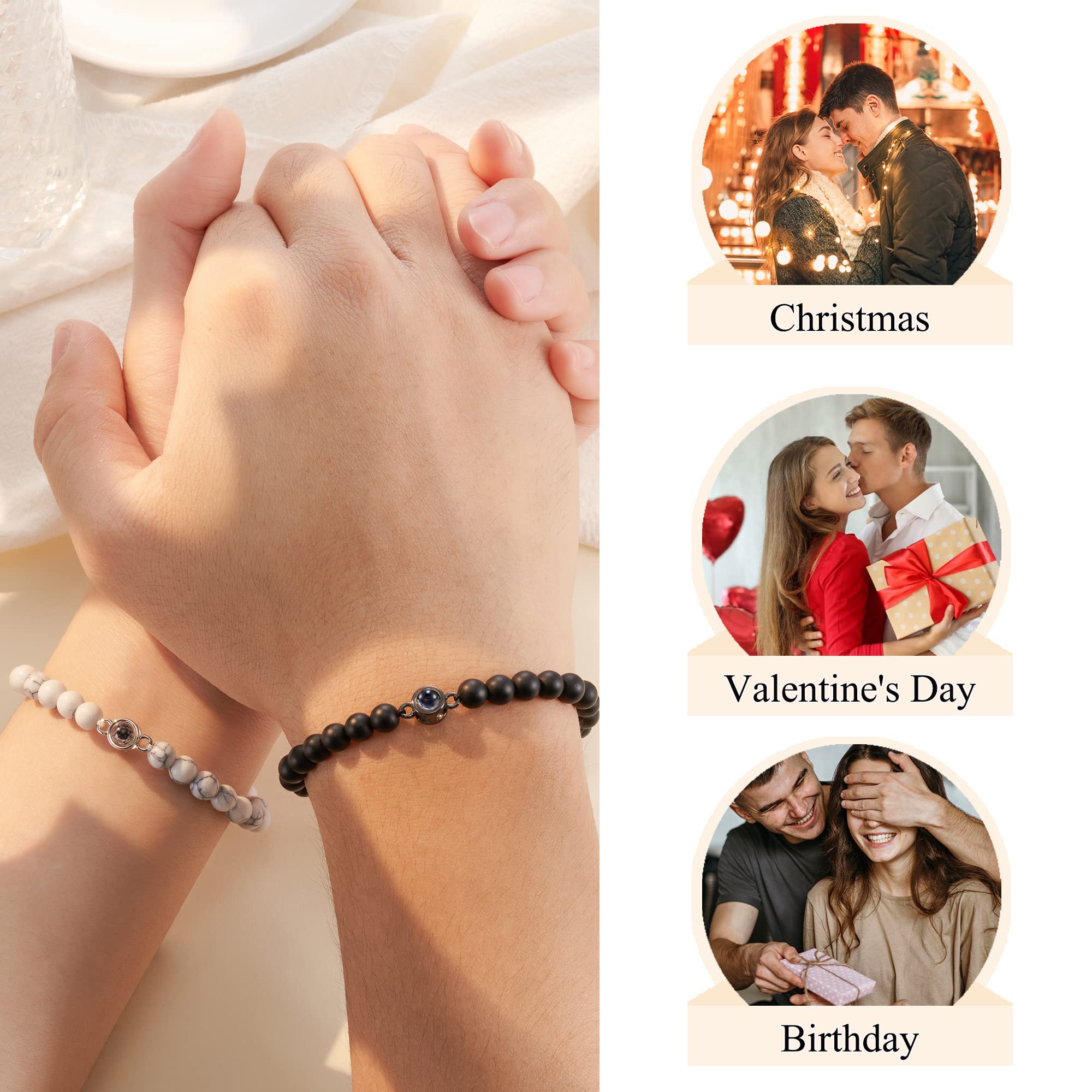 Romantic Aunis Anniversary & Valentine's Jewelry Gift Set for Couples - 'I Love You' in 100 Languages Engraved - Perfect for Him & Her - Ideal for Anniversaries, Valentine's Day & Romantic Occasions