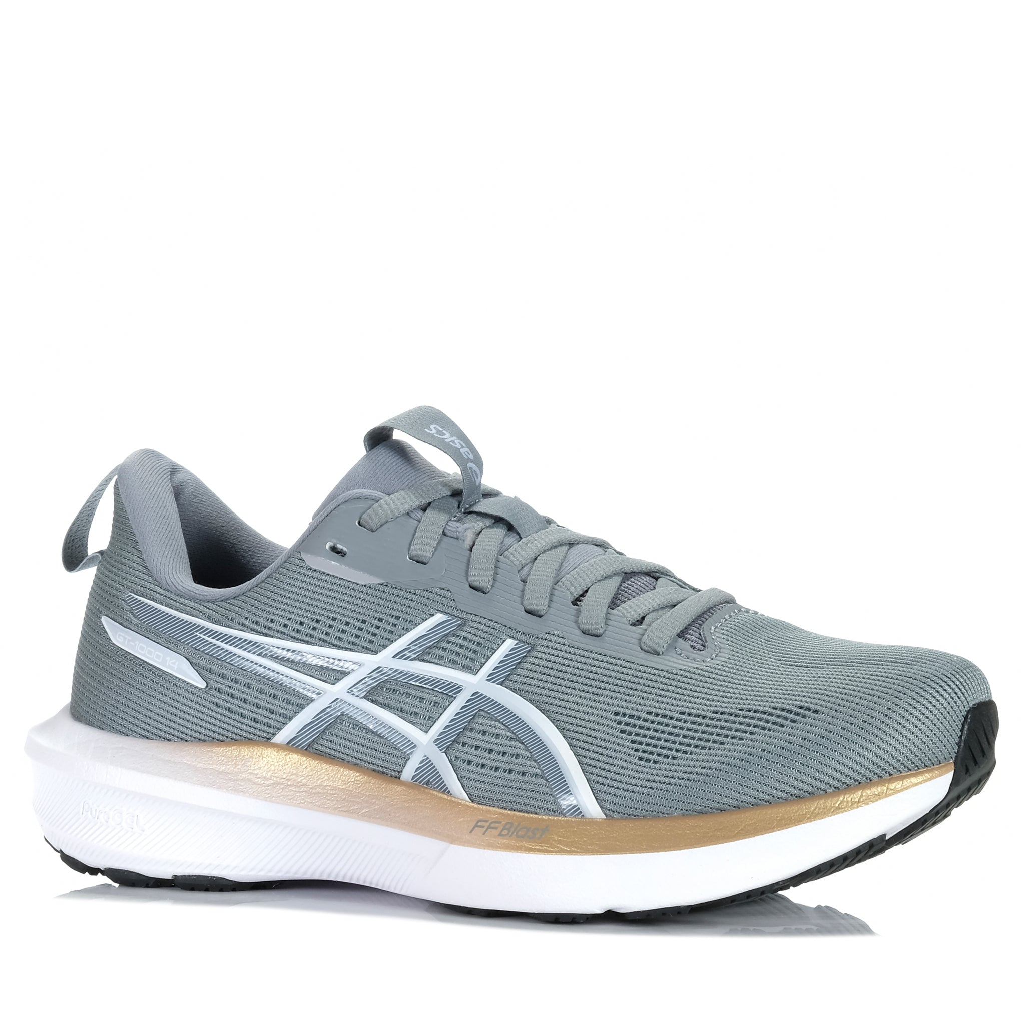ASICS GT 1000 14 (D) Women's Running Shoes - Gravel/White - Lightweight Stability Sneakers for Jogging, Gym Workouts & Daily Walking
