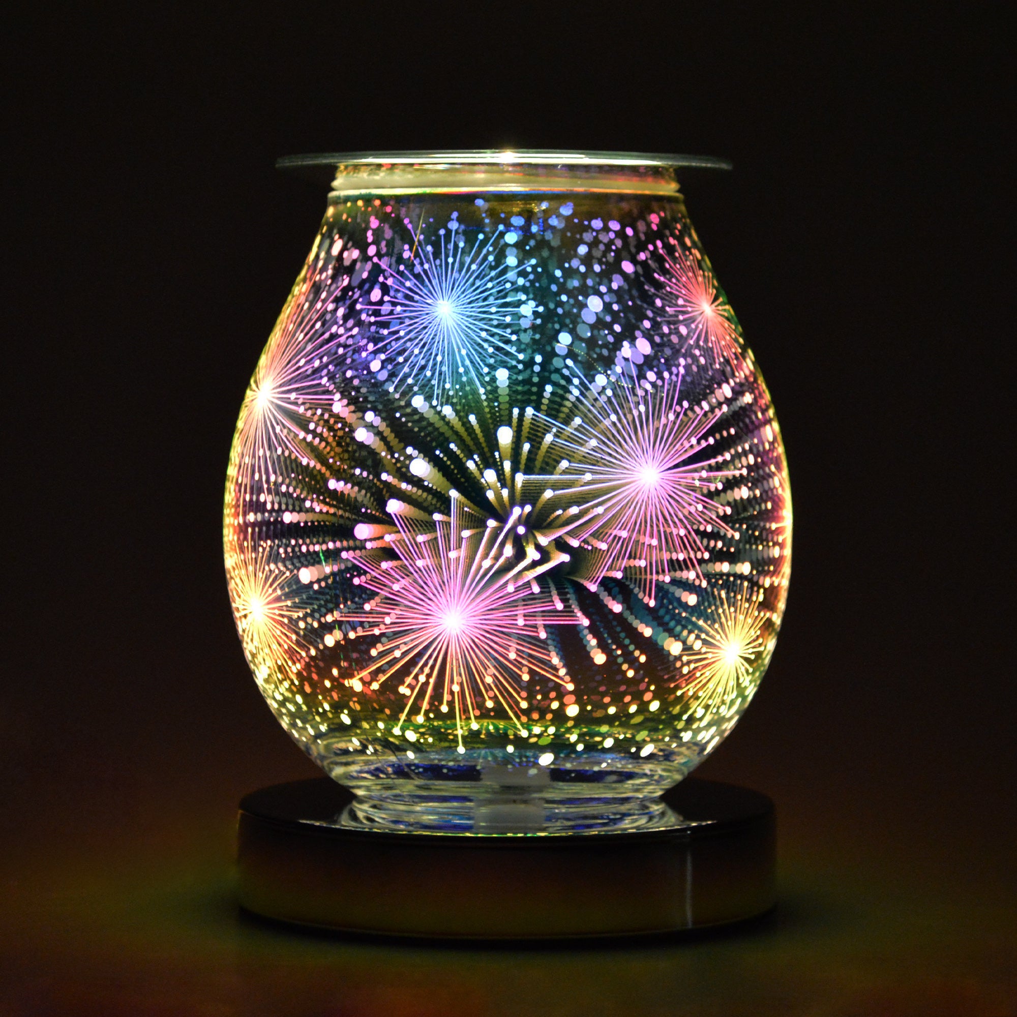 3D Touch Electric Wax Warmer with Firework Design - Perfect for Home Aromatherapy, Spa Relaxation & Holiday Decor