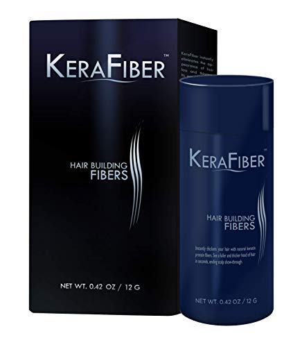KeraFiber Hair Building Fibers - Instant Thickening Keratin Fibers for Thinning Hair (Dark Brown, 12g) | Natural-Looking Hair Coverage for Men & Women | Perfect for Daily Use, Special Occasions & Confidence Boosting