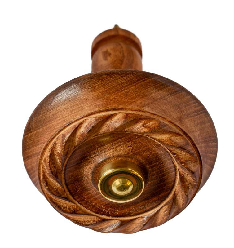 Gardinkrok Wood & Brass Hooks - Rustic Wall Hooks for Coats, Hats, and Home Decor