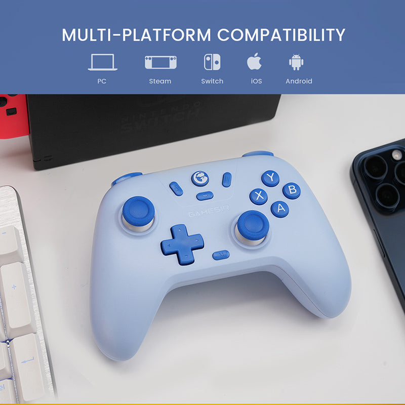 GameSir Nova Lite Wireless Bluetooth Controller for PC, PS4, PS5, Switch, Mobile - Ergonomic Gamepad with Dual Vibration for Android, iOS Gaming - Perfect for Cloud Gaming, Steam, Fortnite, Call of Duty