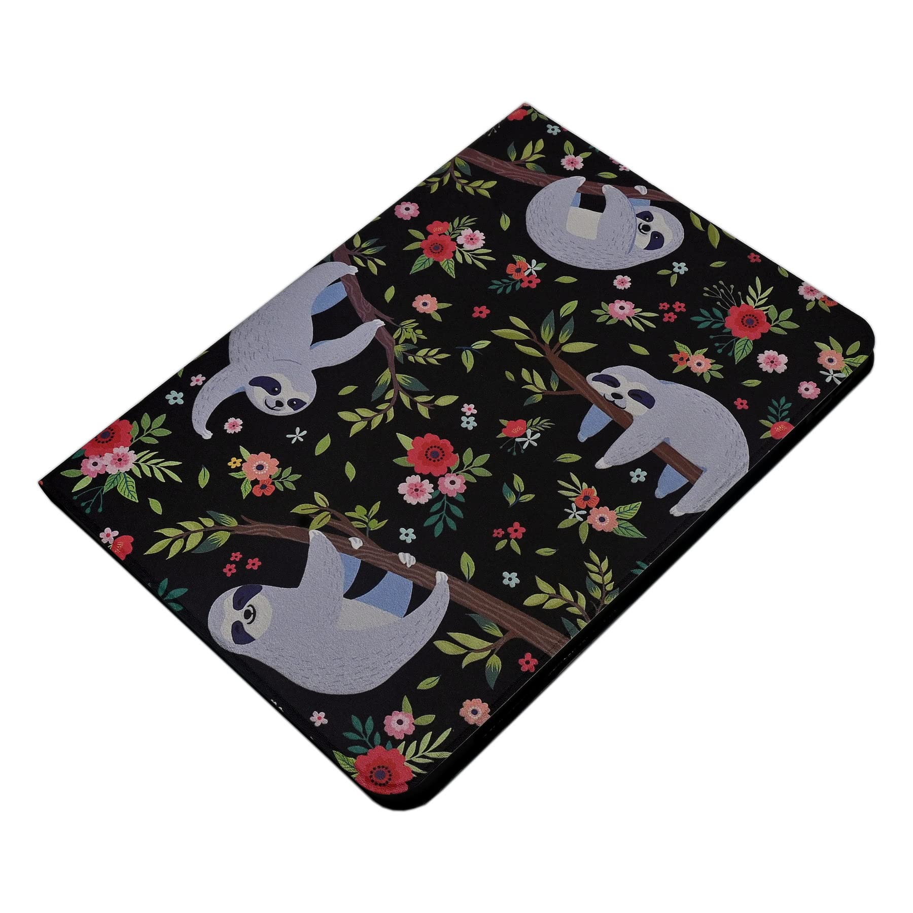 Premium Lightweight PU Leather Folio Stand Cover Case for iPad Air 11 Inch M2 (2024) & iPad Air 6th/5th/4th Gen (2024/2022/2020) - Auto Wake/Sleep Protection with Cute Sloth Design - Perfect for Work, Travel & Home Use