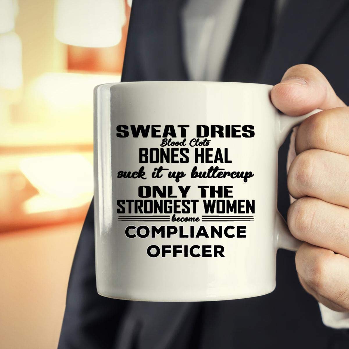 Compliance Officer Coffee Mug - Inspirational Gift for Women, Compliance Managers, Employees, Moms & Wives - Perfect for Office, Home & Corporate Gifts