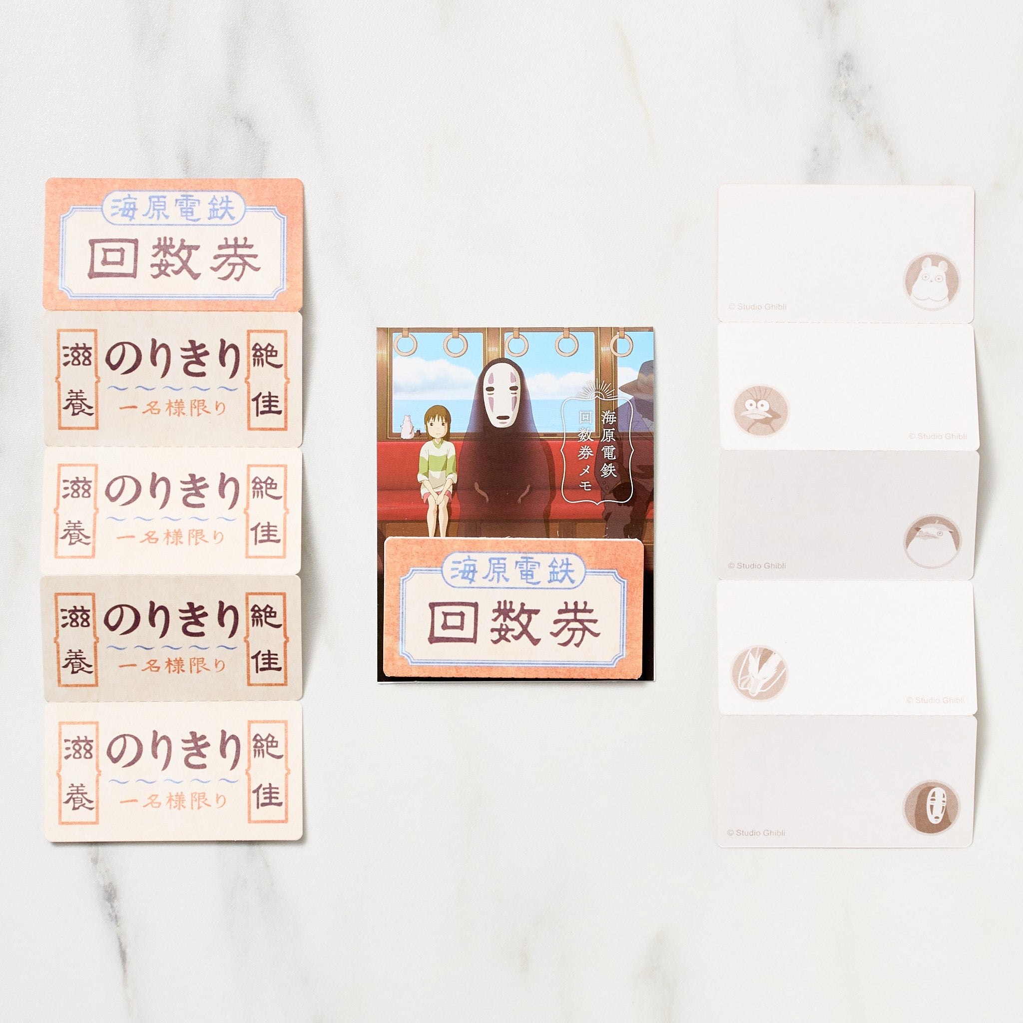 Spirited Away Umihara Electric Railway Ticket Memo Notebook - Anime Studio Ghibli Collectible Stationery for Fans, Journaling, and Travel Memories