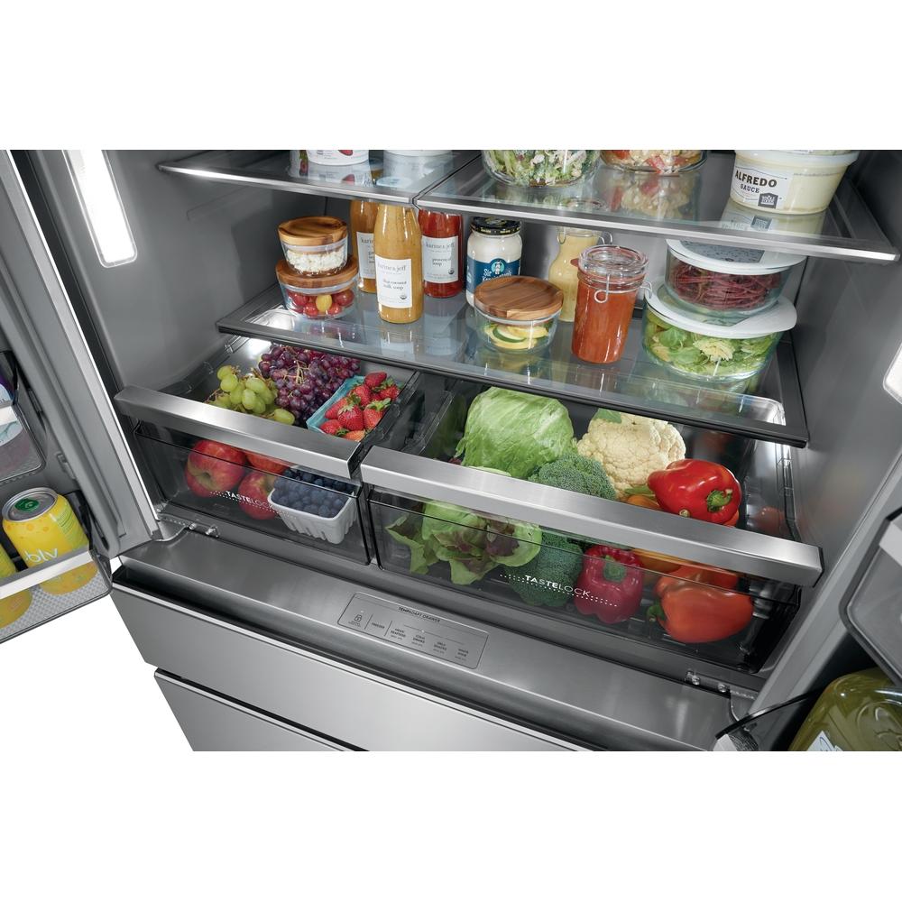 Electrolux ERMC2295AS Counter-Depth 4-Door French Door Refrigerator with TempAdapt™ Drawer - Perfect for Modern Kitchens & Entertaining